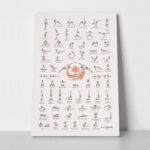 Πινακας σε καμβά YOGA POSES LEVEL 1