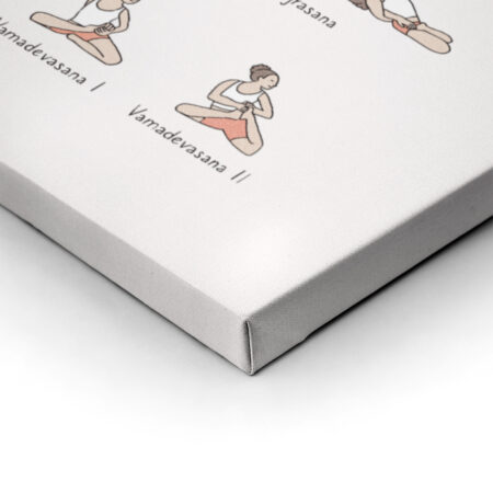 Πινακας σε καμβά YOGA POSES LEVEL 2 - Αθληματα και Χομπυ Sticky 2