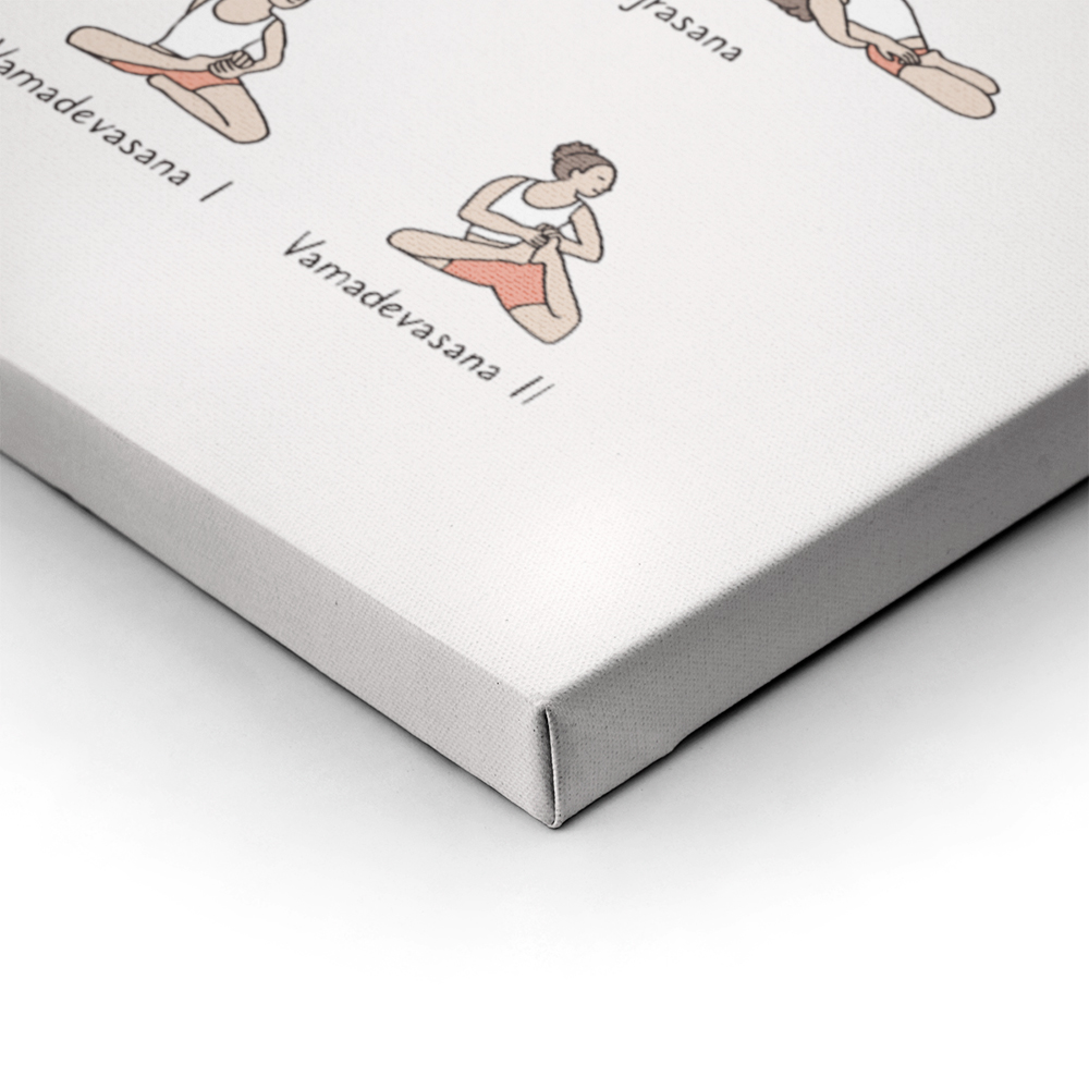 Πινακας σε καμβά YOGA POSES LEVEL 2