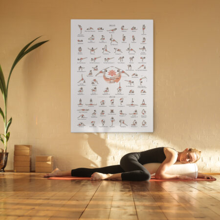 Πινακας σε καμβά YOGA POSES LEVEL 3 - Αθληματα και Χομπυ