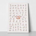 Πινακας σε καμβά YOGA POSES LEVEL 3