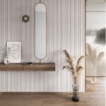 Διακοσμητικό panel τοίχου με 3D πηχακια 01 RESIDENCE πλατος 12.2cm x υψος 2.90m WHITE