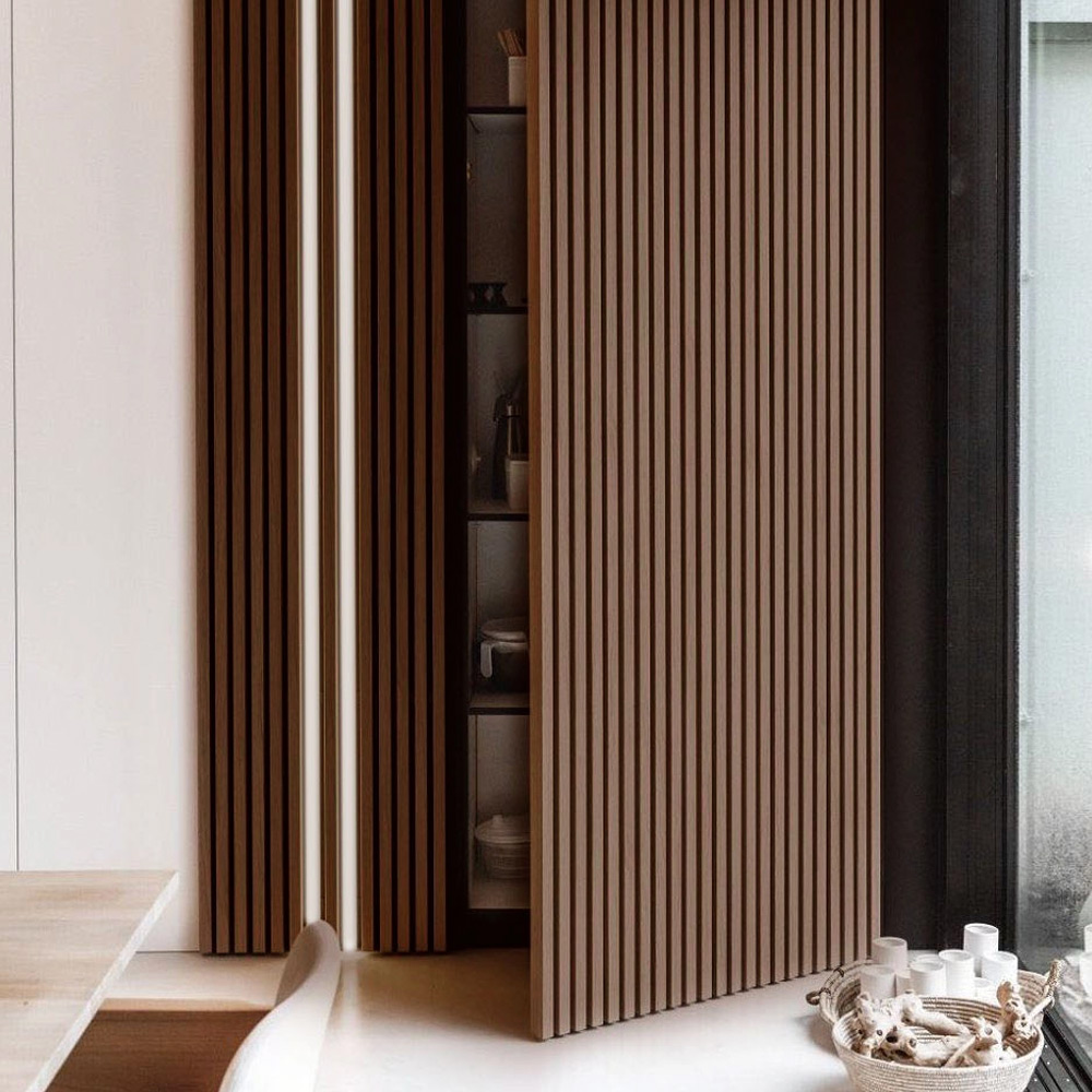 Διακοσμητικό panel τοίχου με 3D πηχακια 08 RESIDENCE πλατος 12.2cm x υψος 2.90m DARK BROWN OAK