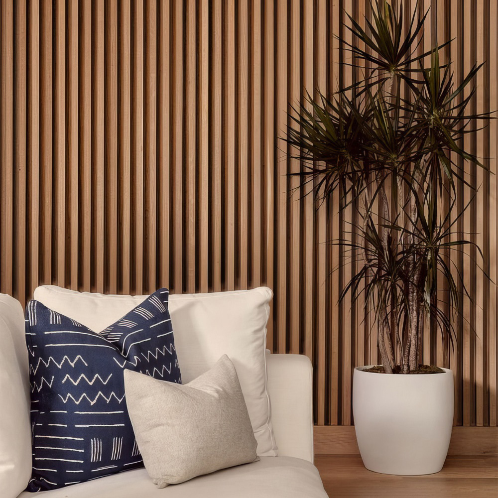 Διακοσμητικό panel τοίχου με 3D πηχακια 14 RESIDENCE πλατος 12.2cm x υψος 2.90m GOLDEN/BROWN OAK