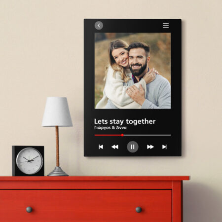 Πινακας σε καμβά COUPLE SONG BLACK
