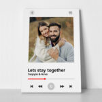 Πινακας σε καμβά COUPLE SONG WHITE