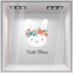 Αυτοκόλλητο Βιτρίνας EASTER BUNNY