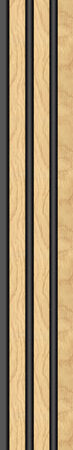 Διακοσμητικό panel τοίχου με 3D πηχακια F4 PIANO πλατος 12.2cm x υψος 2.90m NAT.OAK/BLACK - Πανελ τοίχου με 3D πηχάκια Sticky 9