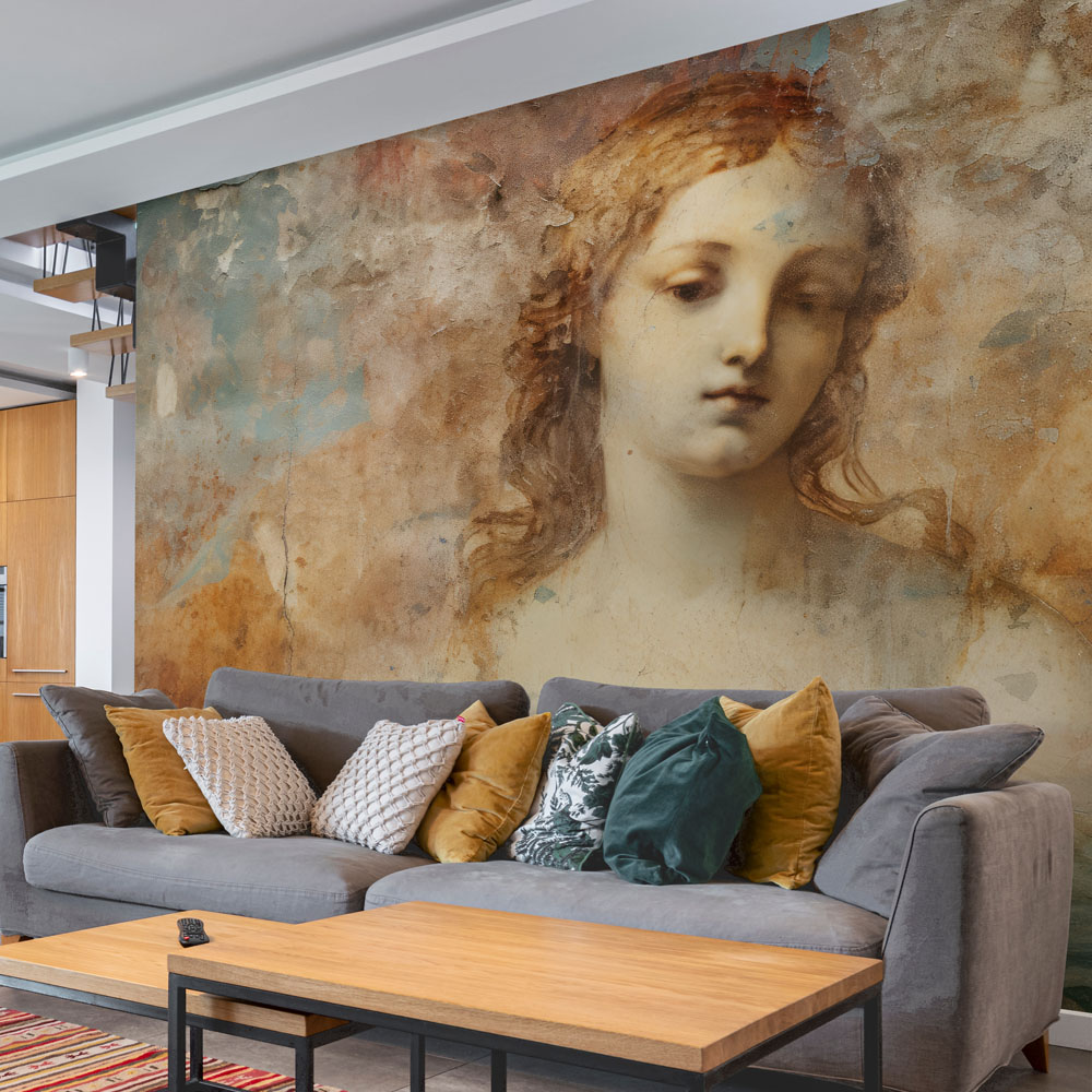Αυτοκόλλητη Ταπετσαρία τοίχου RENAISSANCE GIRL FRESCO PAINTING 2