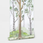 Αυτοκόλλητη Ταπετσαρία τοίχου WATERCOLOR FAIRY FOREST