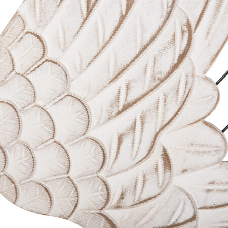 ΔΙΑΚΟΣΜΗΤΙΚΟ ΤΟΙΧΟΥ ΣΕΤ 2ΤΜΧ ΦΤΕΡΑ HM4223 MDF ΣΕ ΛΕΥΚΟ-ΜΑΥΡΟ ΜΕΤΑΛΛΟ 39x1,5x92Υ εκ. - Διακοσμητικά Τοίχου Sticky 5