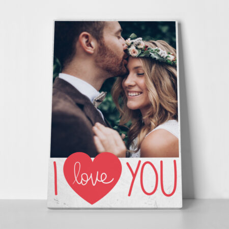 Πίνακας σε καμβά I LOVE YOU COUPLE - Πίνακες με δικες σου φωτογραφίες Sticky 1
