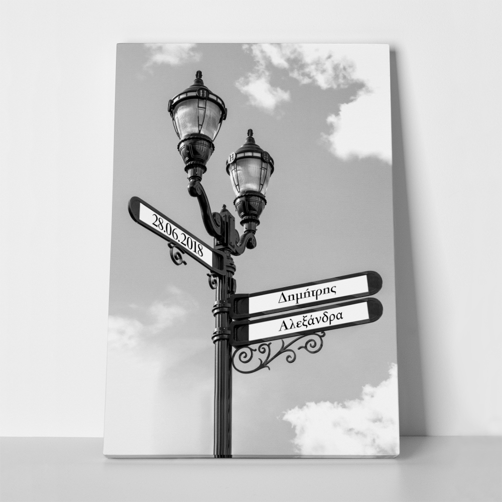 Πίνακας σε καμβά ROAD SIGN NAMES