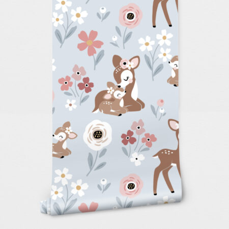 Αυτοκόλλητη Ταπετσαρία τοίχου VINTAGE BABY DEER - Παιδικές Ταπετσαρίες Sticky 2