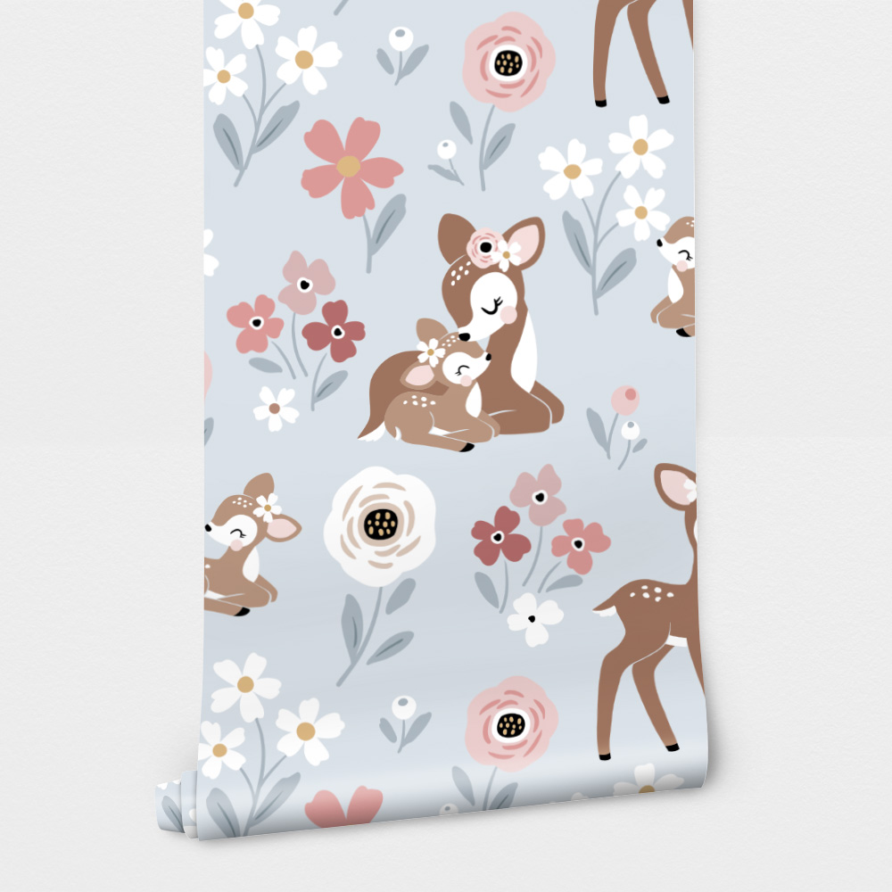 Αυτοκόλλητη Ταπετσαρία τοίχου VINTAGE BABY DEER