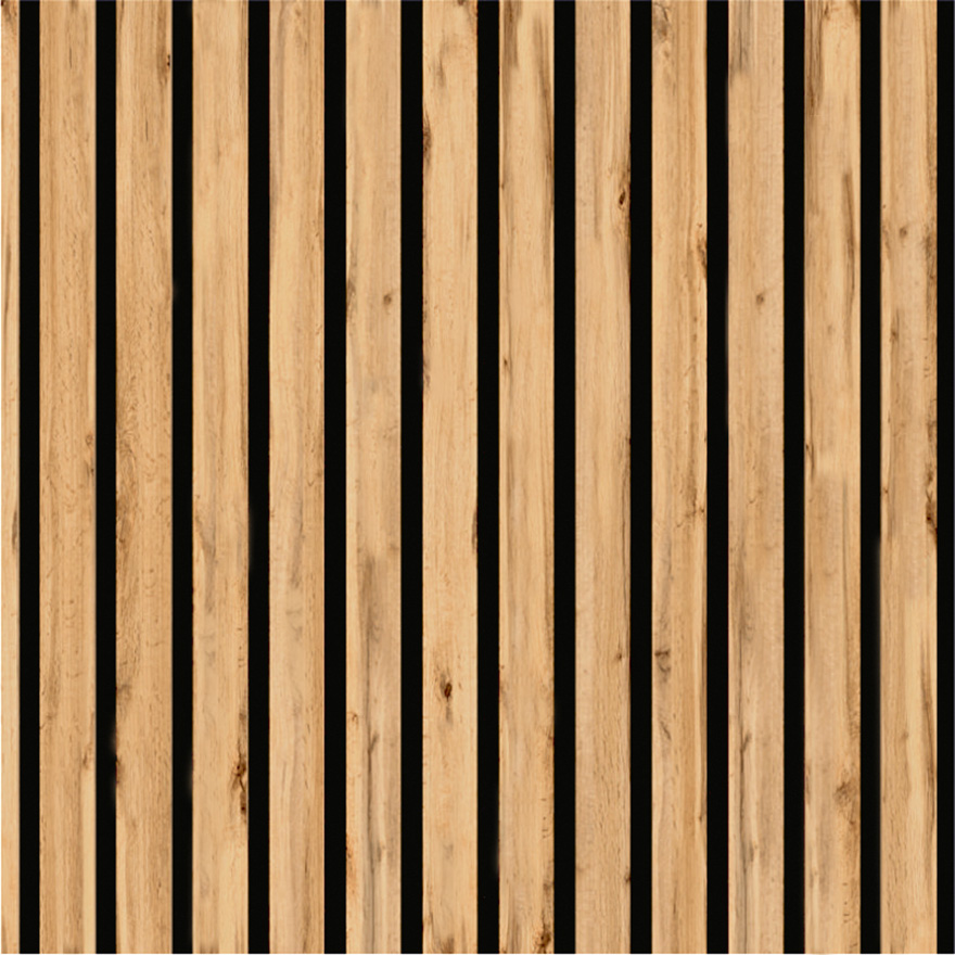 Διακοσμητικό Panel τοίχου με 3D πηχάκια ACOUSTIC 8090 PECAN Πλάτος 60cm - υψος 278cm - Πάχος 9mm