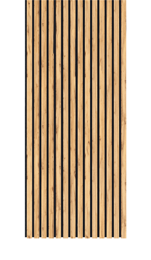 Διακοσμητικό Panel τοίχου με 3D πηχάκια ACOUSTIC 8090 PECAN Πλάτος 60cm - υψος 278cm - Πάχος 9mm