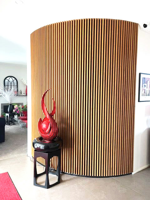 Διακοσμητικό Panel τοίχου με 3D πηχάκια ACOUSTIC 8090 PECAN Πλάτος 60cm - υψος 278cm - Πάχος 9mm