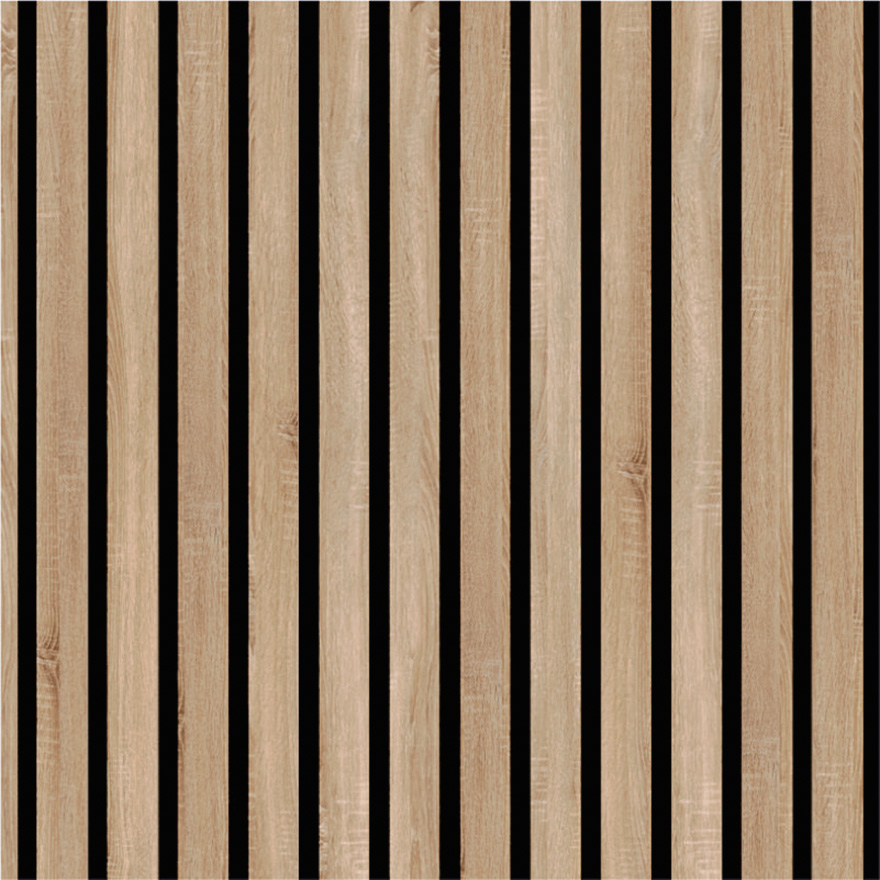 Διακοσμητικό Panel τοίχου με 3D πηχάκια ACOUSTIC 4055 SONOMA OAK Πλάτος 60cm - υψος 278cm - Πάχος 20mm