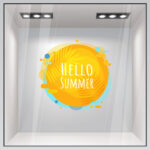 Αυτοκoλλητο Εκπτωσεων HELLO SUMMER