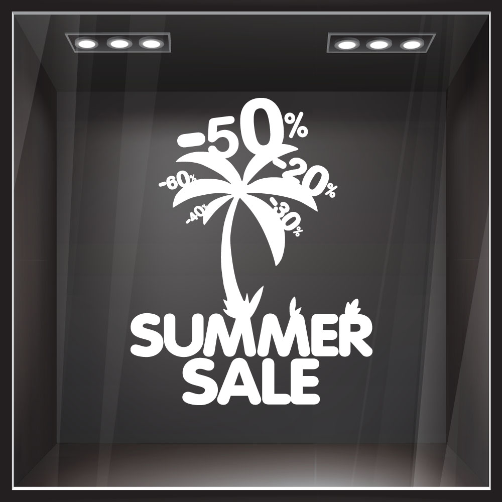 Αυτοκoλλητο Eκπτωσεων PALM SALES