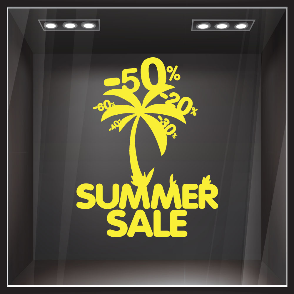 Αυτοκoλλητο Eκπτωσεων PALM SALES