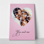 Πινακας σε καμβά POLAROID HEART