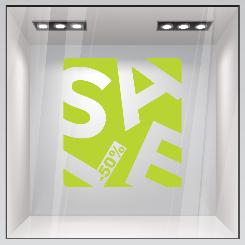 Αυτοκολλητο Εκπτωσεων SALE BOX