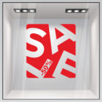 Αυτοκολλητο Εκπτωσεων SALE BOX