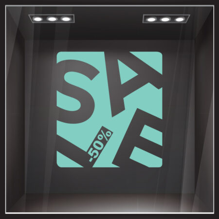 Αυτοκολλητο Εκπτωσεων SALE BOX - Καλοκαιρινή βιτρίνα Sticky 4