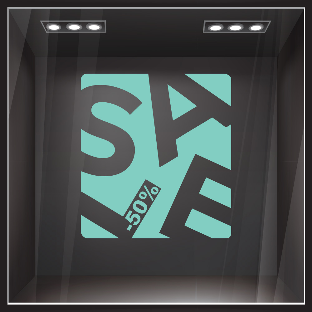 Αυτοκολλητο Εκπτωσεων SALE BOX