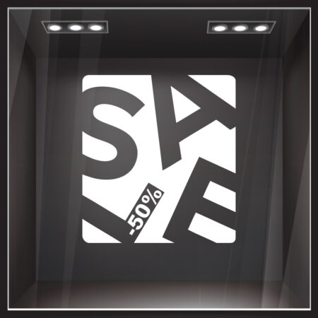 Αυτοκολλητο Εκπτωσεων SALE BOX - Καλοκαιρινή βιτρίνα Sticky 2