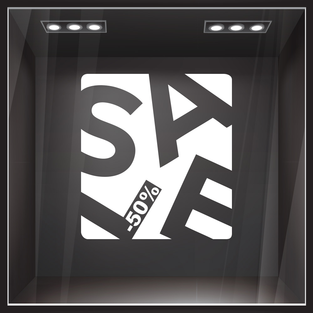 Αυτοκολλητο Εκπτωσεων SALE BOX