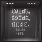 Αυτοκολλητο Εκπτωσεων GONE NEON SALES