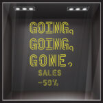 Αυτοκολλητο Εκπτωσεων GONE NEON SALES