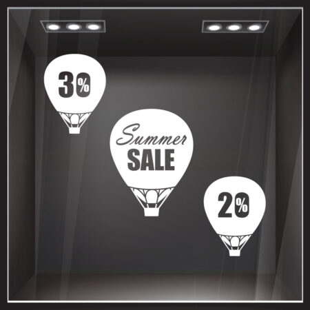 Αυτοκολλητο Εκπτωσεων SUMMER BALLOONS SALE -  Sticky 2