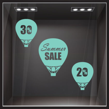 Αυτοκολλητο Εκπτωσεων SUMMER BALLOONS SALE -  Sticky 5