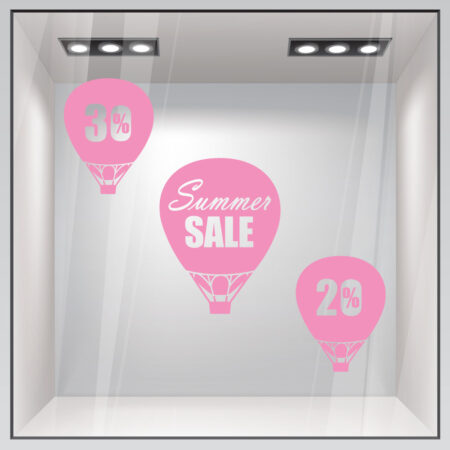 Αυτοκολλητο Εκπτωσεων SUMMER BALLOONS SALE -  Sticky 3