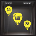Αυτοκολλητο Εκπτωσεων SUMMER BALLOONS SALE