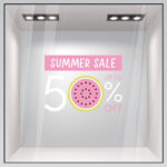 Αυτοκoλλητο Εκπτωσεων SUMMER SALE WATERMELON