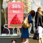 Αυτοκoλλητο Εκπτωσεων SUMMER SALE RED WATERMELON