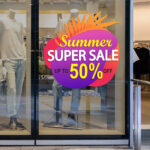Αυτοκoλλητο Εκπτωσεων SUMMER SUPER SALE