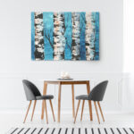 OUTLET Πινακας σε καμβά BIRCH FOREST 140cm x 100cm