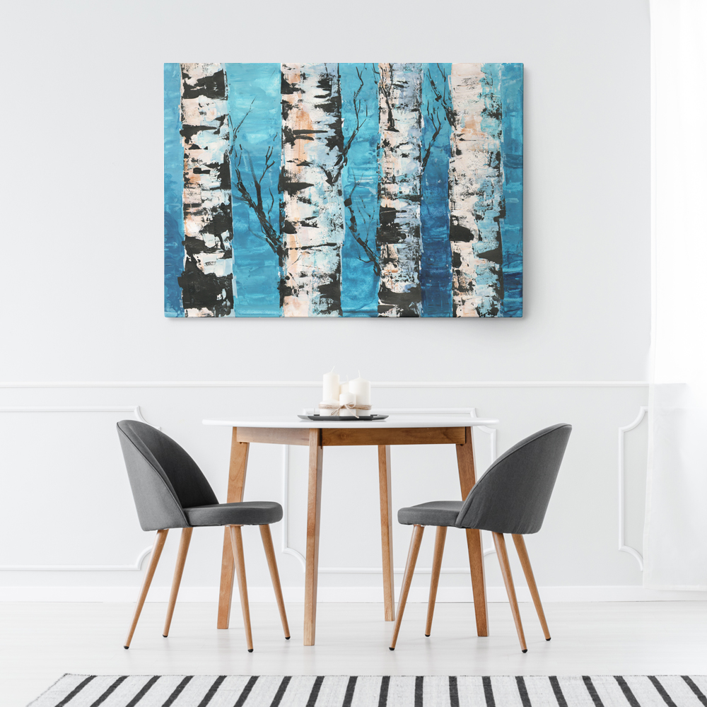 OUTLET Πινακας σε καμβά BIRCH FOREST 140cm x 100cm