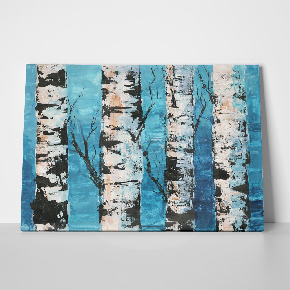 OUTLET Πινακας σε καμβά BIRCH FOREST 140cm x 100cm