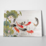 OUTLET Πινακας σε καμβά FISH ASIAN 65cm x 40cm