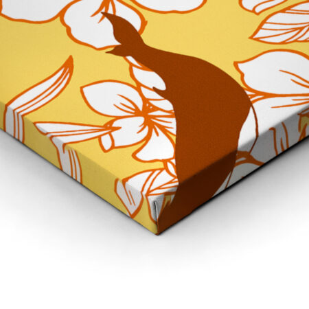 OUTLET Πινακας σε καμβά HIBISCUS WHALE 65cm x 65cm - OUTLET Sticky 2