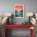Πόστερ RED SKY BLUE WAVES