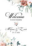 Πινακας σε καμβά WELCOME TO OUR WEDDING