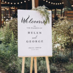 Πινακας σε καμβά WELCOME TO OUR WEDDING 2